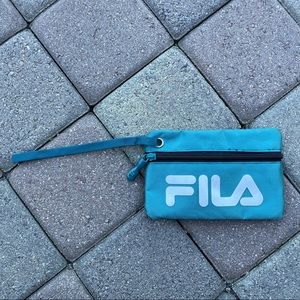 Baby Blue Wristlet with One Zipper Pocket